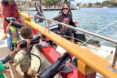 1-Hour Interactive Pirate Cruise (arrive 30 minutes early) - Pirate Prep Timing: Tattoos, Face Painting, and Getting Kids Ready