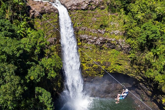 Big Island Zipline Tour Near Akaka Falls (250-ft Waterfall!) - The bottom line: should you book this Hilo zipline with the waterfall finish?
