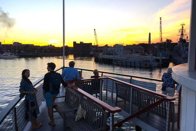 Boston Harbor Sunset Cruise - USS Cassin Young and the historic navy-boat views