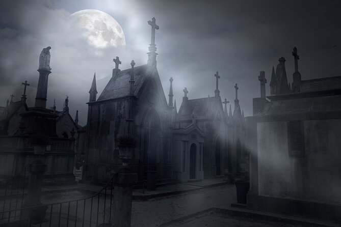 Cemetery and Ghost BYOB Bus Tour in New Orleans - The Masonic Temple Cemetery #2 Stop: Square and Compass Tombs After Nightfall