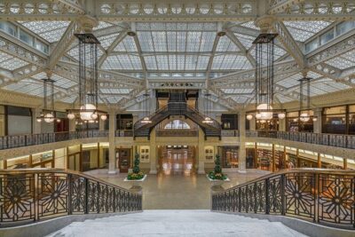 Chicago's Secret Interiors Architectural Walking Tour - Rookery Building: light court, ironwork, and Wright’s touch
