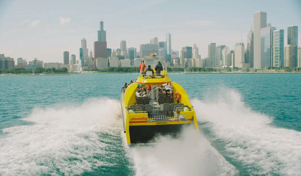 City Cruises Chicago: Seadog Lakefront Speedboat Ride - Extreme Thrill Ride option: spins, splashes, and the height rule