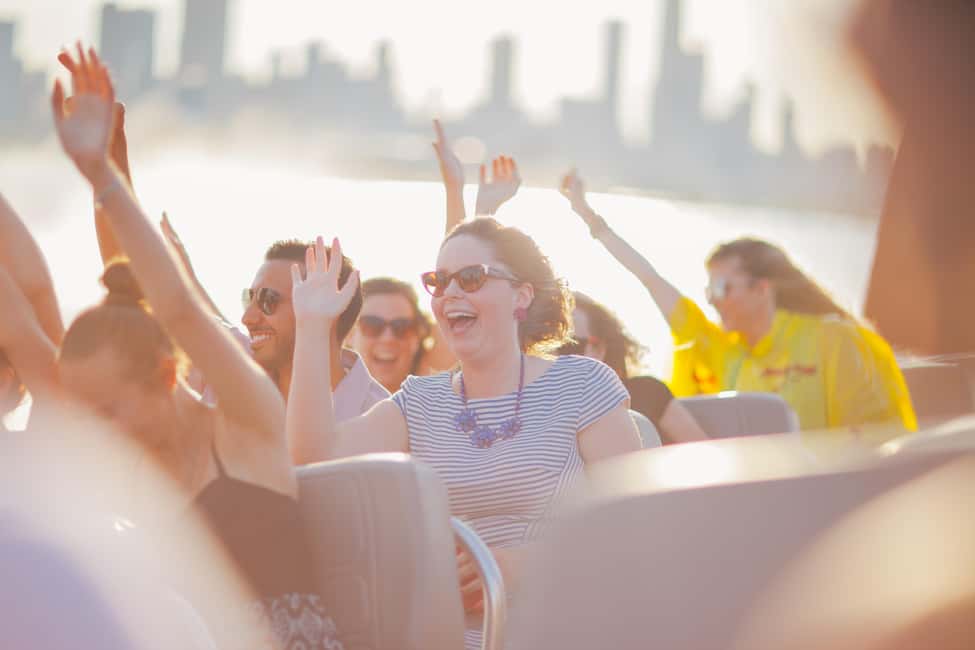 City Cruises Chicago: Seadog Lakefront Speedboat Ride - Getting wet on purpose: rain or shine, open-air, and restrooms onboard