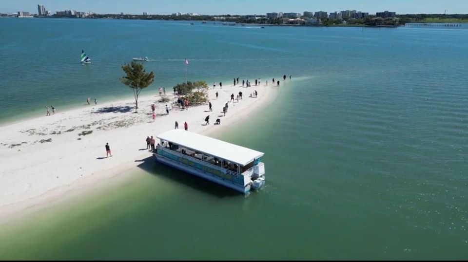Clearwater Beach: Dolphin & Island Sandbar Cruise - One-Tree Island: your first taste of Gulf water and views