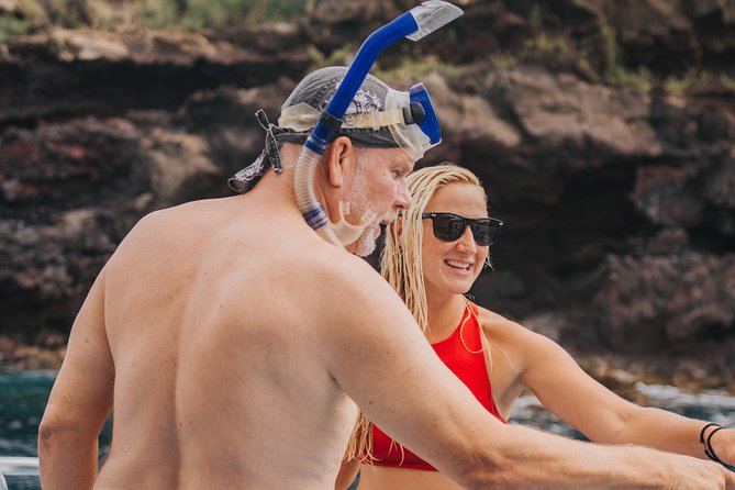 Deluxe Snorkel & Dolphin Watch Aboard a Luxury Catamaran from Kailua-Kona - Snorkel Stop in Red Hill: About 2 Hours and a Reality Check