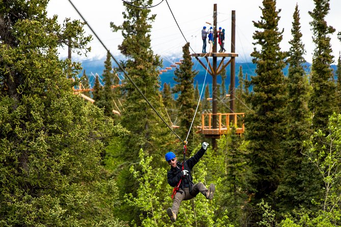 Denali Park Zipline Adventure - Pickup in Denali and the off-road ride to the platforms