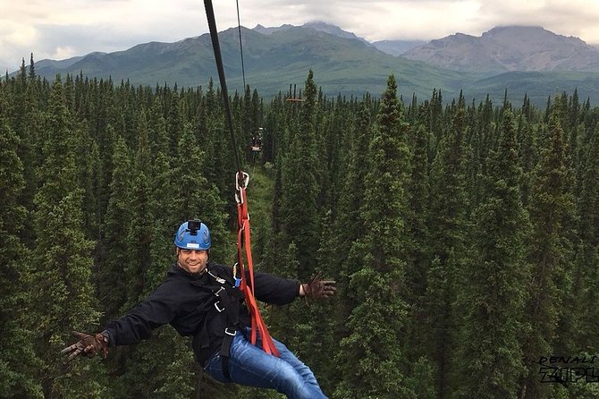 Denali Park Zipline Adventure - The dual racer and hands-free braking: how you enjoy the ride