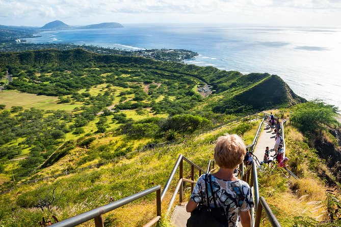 Diamond Head Crater - Trailhead setup: reservation, map, and water in your hands