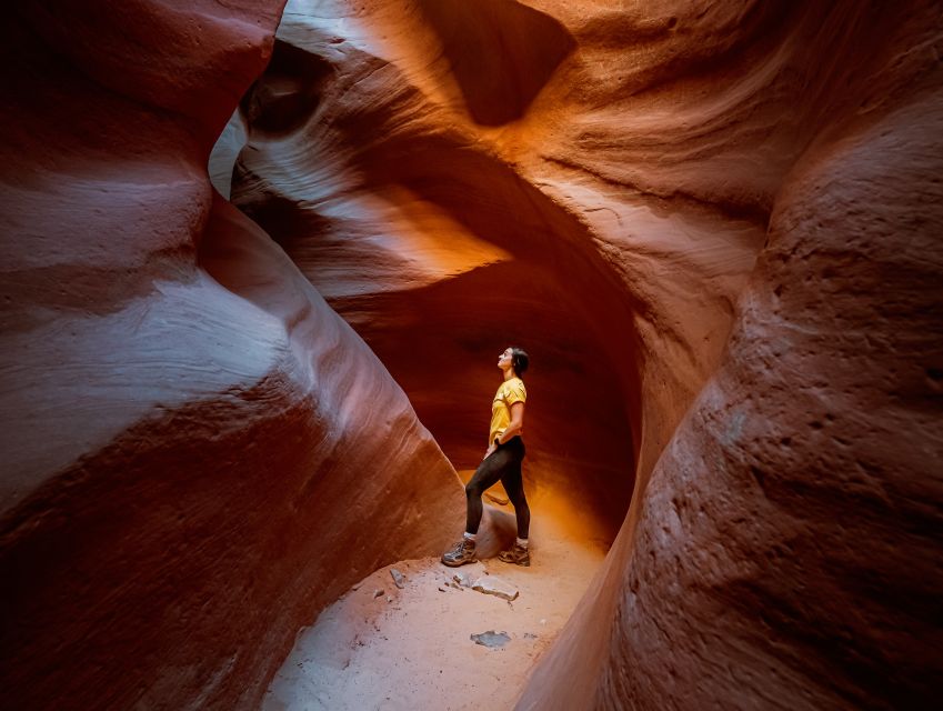East Zion: Crimson Slot Canyon Exploration and UTV Tour - Entering the Crimson Slot Canyon: Red Walls and Tight Turns