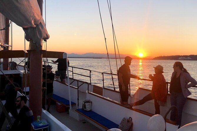 Evening Colors Sunset Sail Tour in Seattle - Watching the sails go up off Seattle’s waterfront