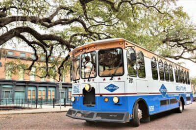 Explore Savannah Sightseeing Trolley Tour with Bonus Unlimited Shuttle Service - River Street Ballast Stones and Why You’ll Want to Walk Back