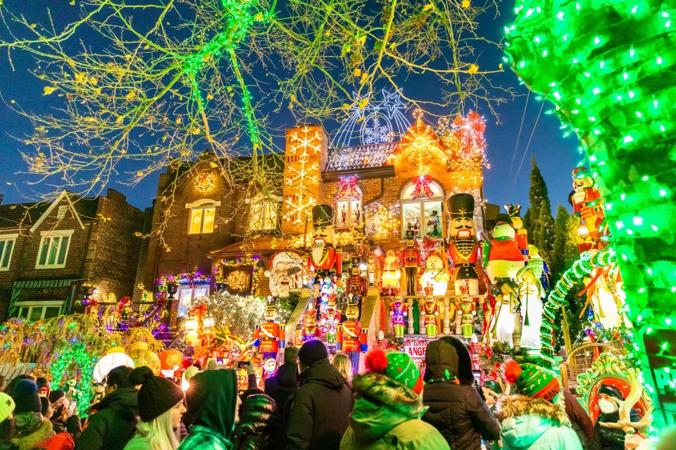 From Manhattan: 4-Hour Dyker Heights Holiday Lights Bus Tour - Getting there from Manhattan: 10th Ave meeting point and smooth timing