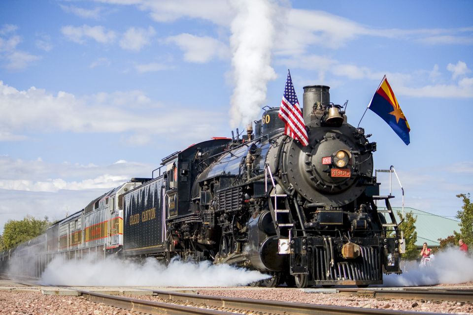 From Williams: Grand Canyon Railway Round-Trip Train Ticket - Pre-Train Wild West Shootout: Fun for Some, Clutter for Others