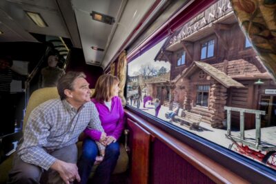From Williams: Grand Canyon Railway Round-Trip Train Ticket - Inside the Retro Cars: Minstrels, Hosts, and Western Characters