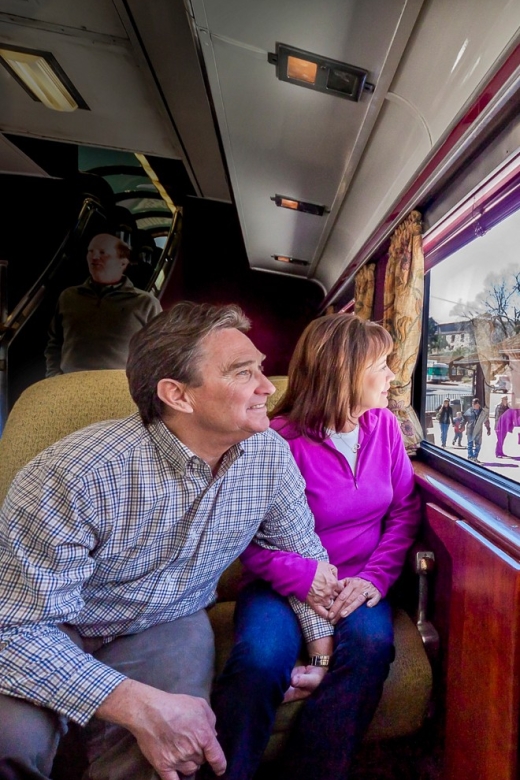 From Williams: Grand Canyon Railway Round-Trip Train Ticket - First Class vs Coach: Larger Seats, Window Views, and Real Comfort