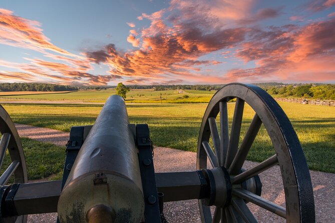 Gettysburg Battlefield Self-Guided Driving Audio Tour - Day 2 terrain: observation towers, rocky cover, and evacuated farms