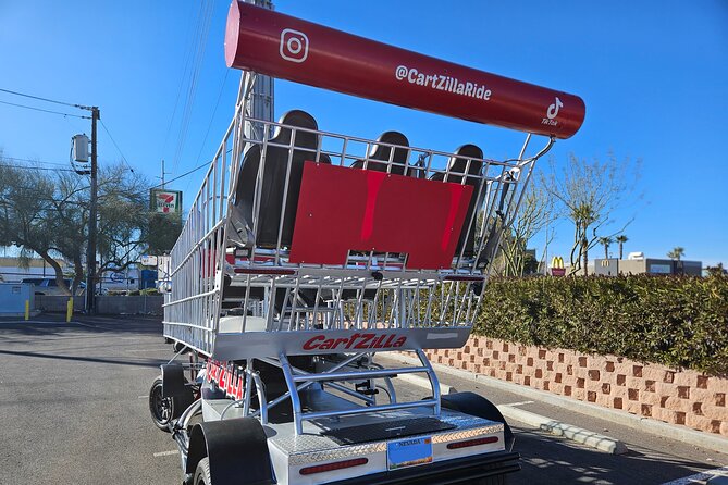 Giant Shopping Cart Limo Ride in Las Vegas - Treasure Island: pirate sets, dramatic façades, and easy first photos