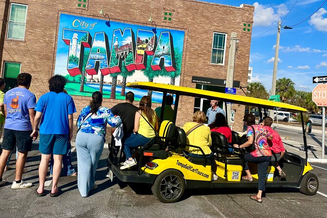 Guided Tampa Sightseeing Tour in a Deluxe Street Legal Golf Cart - Convention Center, Water Street, and Sparkman Wharf Without the Parking Headache