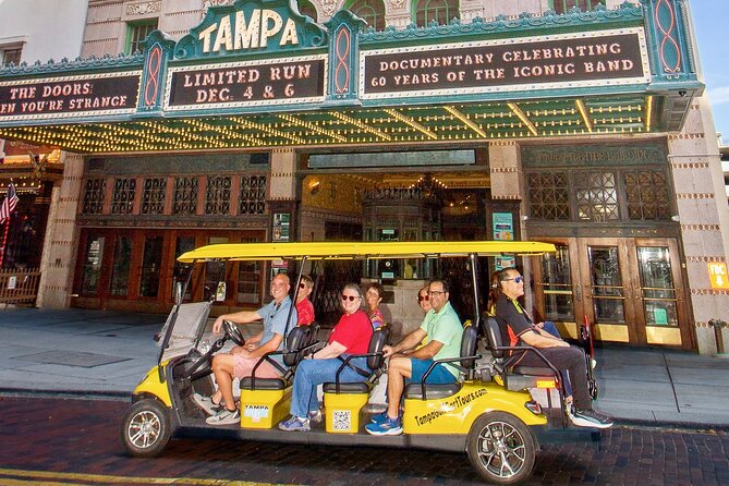 Guided Tampa Sightseeing Tour in a Deluxe Street Legal Golf Cart - Tampa Heights, Armature Works, and the Arts-Stage Side of Downtown