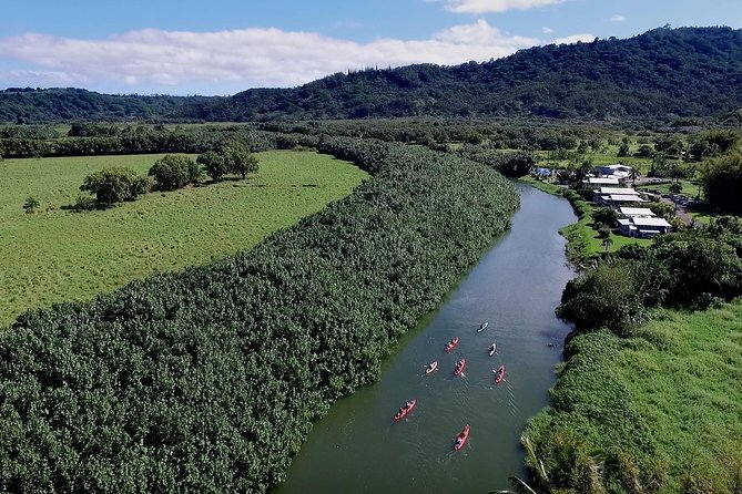 Hanalei Bay Morning Kayak and Snorkel Tour - Kayaking from the private dock: where the learning starts