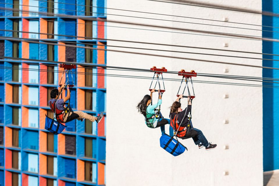 Las Vegas: FLY LINQ Zipline Ticket - Elevator up, straps on: what happens before you fly