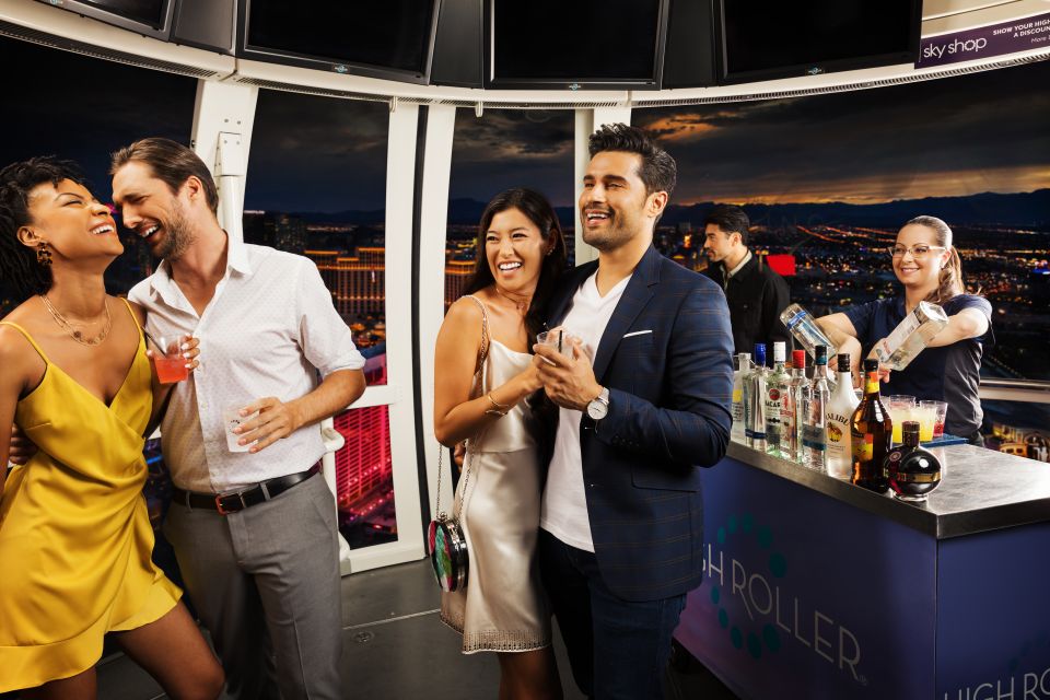 Las Vegas: High Roller Entry Ticket with In-Cabin Open Bar - 550 feet up: day views, night views, and the “wow” factor