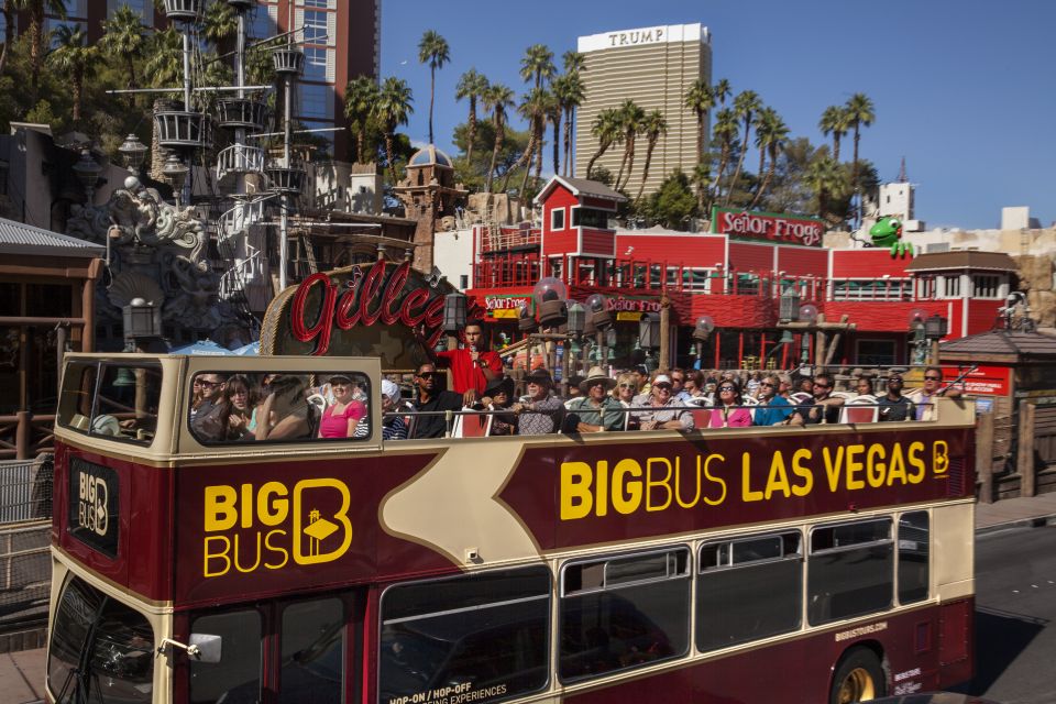 Las Vegas: Hop-on Hop-off Sightseeing Tour by Open-Top Bus - Downtown at night: 7PM neon tour and that approx 2-hour run