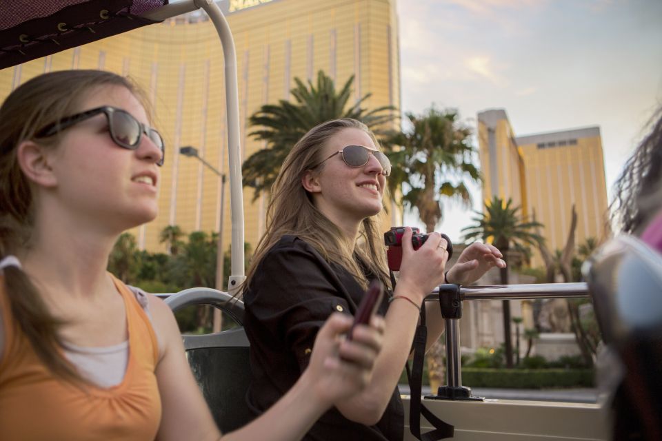 Las Vegas: Hop-on Hop-off Sightseeing Tour by Open-Top Bus - What can slow you down: traffic, stop spacing, and audio quirks