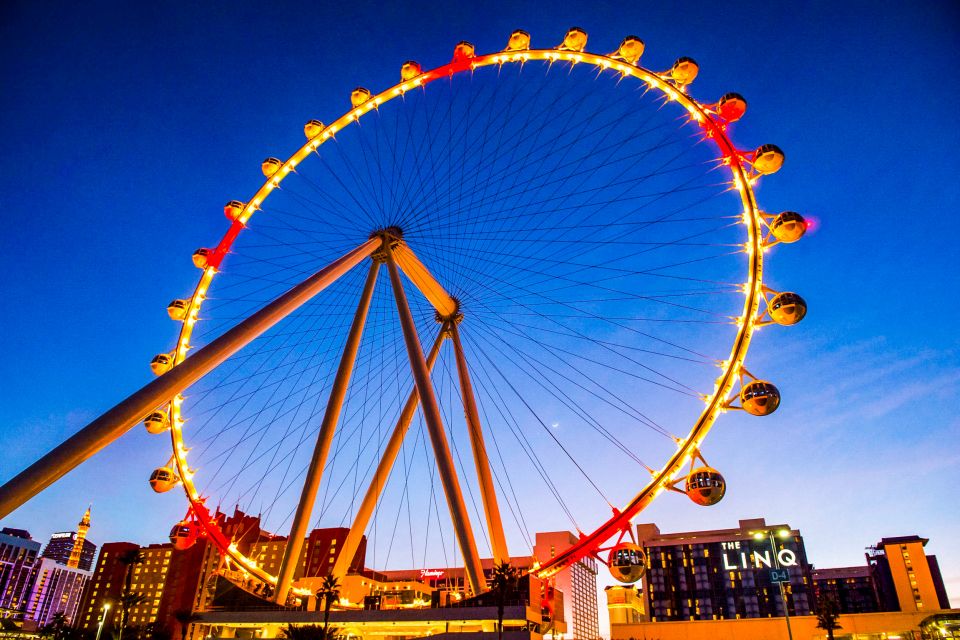 Las Vegas Strip: The High Roller at The LINQ Ticket - 550 Feet up: the 360-degree views and what you’ll notice
