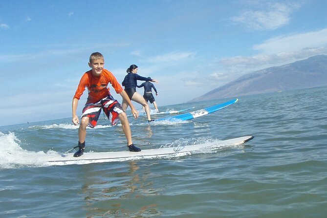 Maui: Two Hour Beginner Group Surf Lesson in Kihei - In the Water for Two Hours: Ocean Safety, Etiquette, and Your First Stand-Up