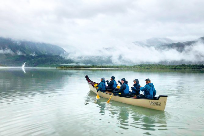 Mendenhall Glacier Lake Canoe Tour - Getting close to the glacier face: what you’re actually rowing toward