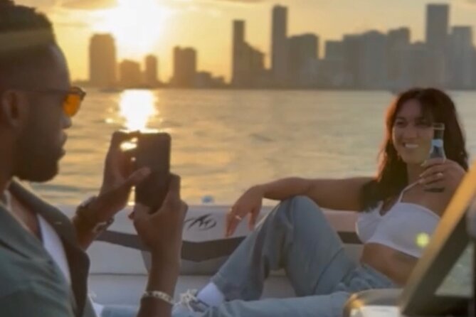 Miami Boat Tour –Day and Night Cruises with Champagne - From Rickenbacker Causeway to the skyline: the most photogenic kind of offshore view