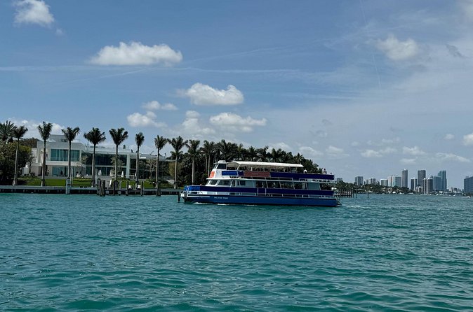 Miami Millionaires Sightseeing Cruise - Onboard experience: narration, music, snacks, and bathrooms