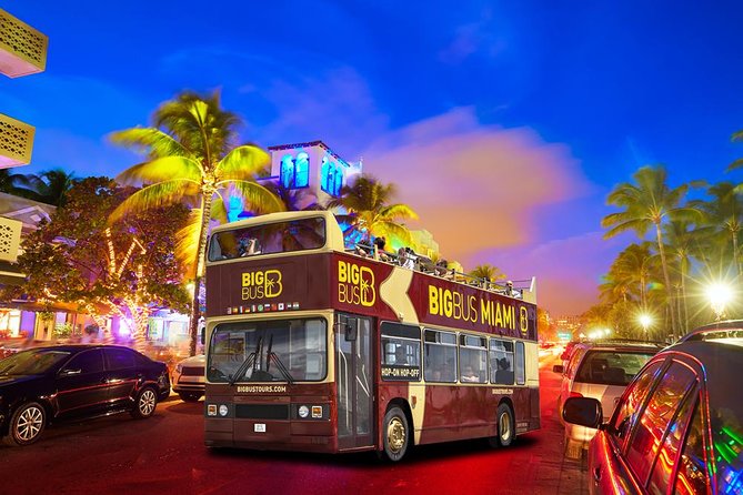 Miami: Open-top Bus Sightseeing Night Tour with Live Guide - Price and value: what $36 buys you for 90 minutes
