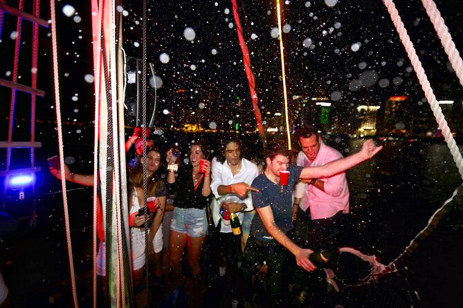 Miami Party Boat Cruise Music & Skyline Views - El Loro on board: the pirate theme and the party layout