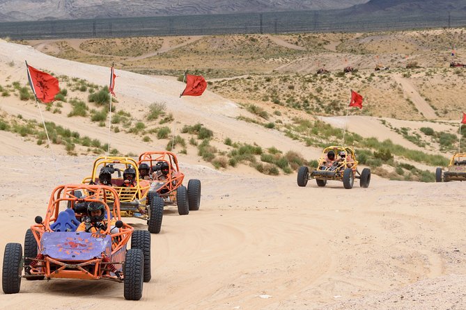 Mini Baja Chase Dune Buggy Adventure in Las Vegas - The chase setup: how you ride and what the guide does