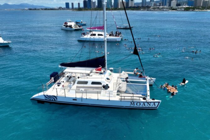 Moana’s Waikīkī Grand Guided Turtle Snorkel & Sailing Adventure - Turtle Canyon Snorkeling: Gear, a Lifeguard, and Crew Help in the Water