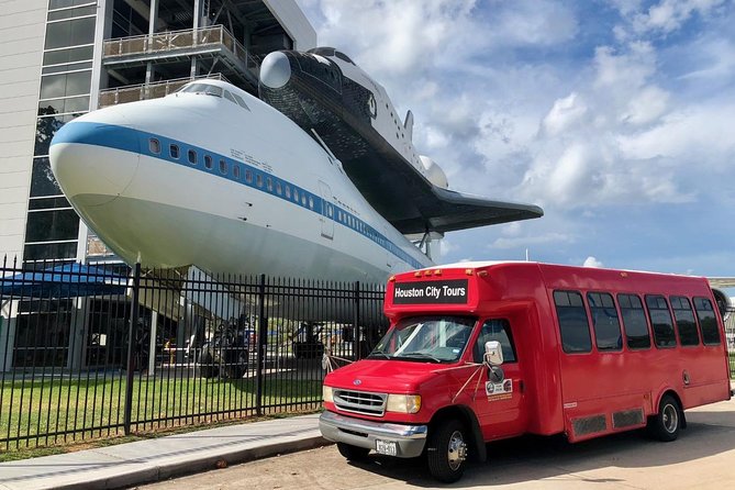 NASA's Space Center Admission Plus Houston City Tour - Cowboy Visitor Center Check-In and the Double-Decker Bus Loop