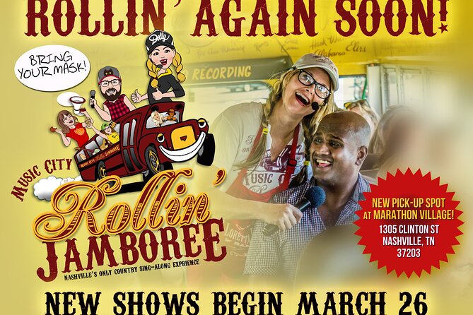 Nashville Rollin Jamboree Comedy & Country Music Sing-Along Tour - Cousin Gil and Jenny’s Show Style: Interactive, Adult Humor, Real Sing-Alongs