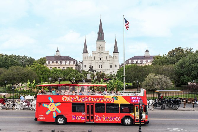 New Orleans City Sightseeing Hop-On Hop-Off Bus Tour - Riverfront energy and Mardi Gras World: Stops 16 through 18