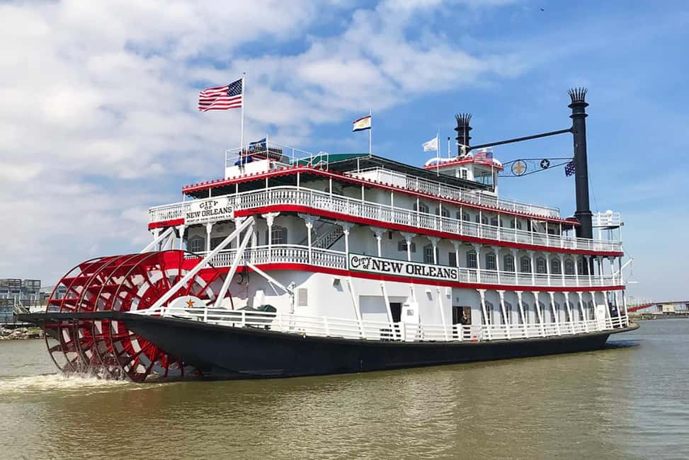 New Orleans: Daytime Steamboat Jazz Cruise + Optional Lunch - Meeting at the Natchez dock and working the boat for best views