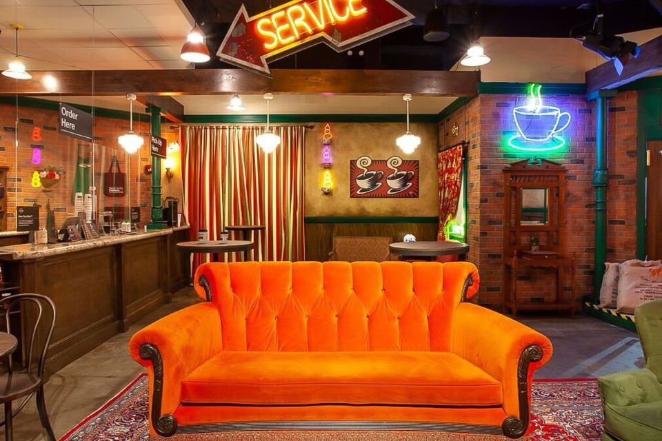 New York City: The FRIENDS™ Experience Entry Ticket - The orange couch and the big chair-and-table photo stops