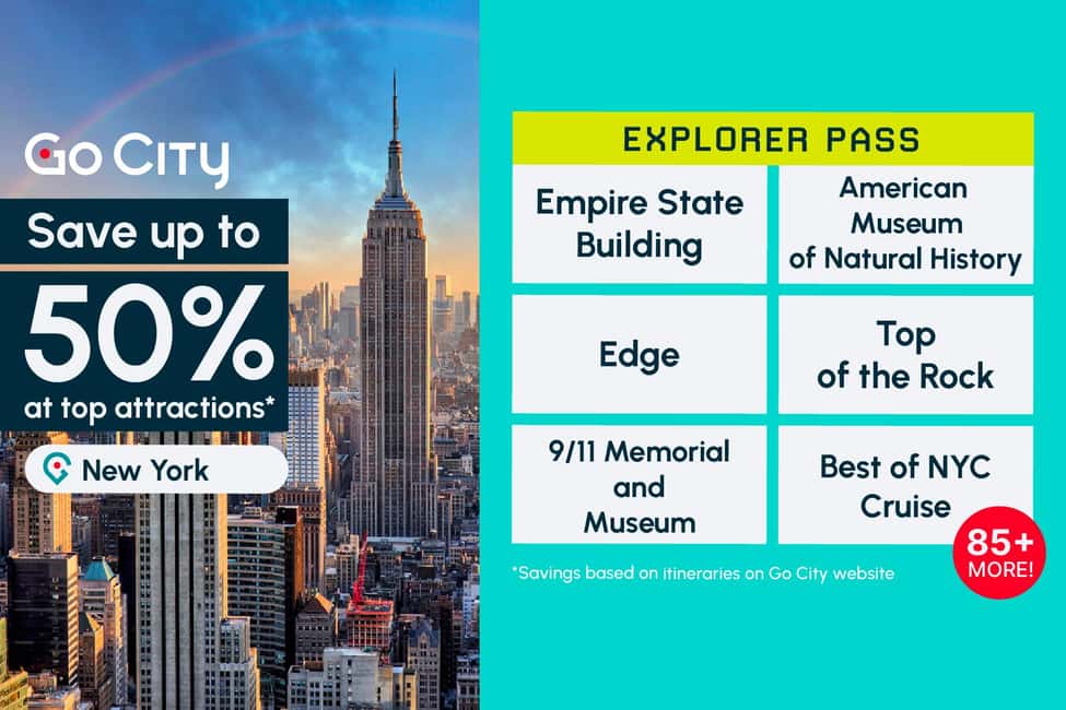 New York Explorer Pass: Top Attractions including Edge - Cruises, Ferries, and Hop-on Hop-off When You Want to Sit Down