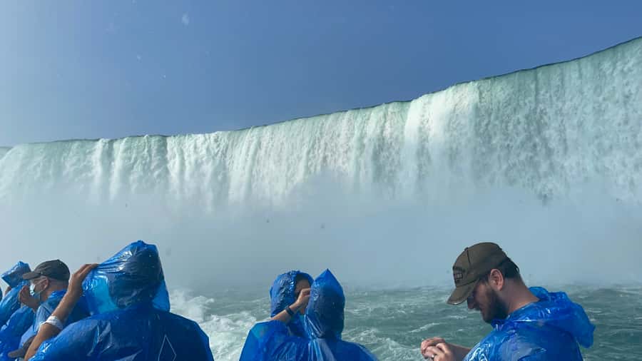 Niagra Falls, USA Side: Boat, Cave and Shuttle pass Tour - Boat time at Maid of the Mist: closest views of the falls