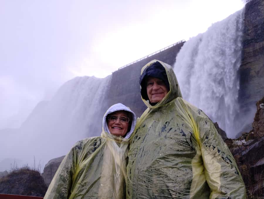 Niagra Falls, USA Side: Boat, Cave and Shuttle pass Tour - Cave of the Winds Hurricane Deck: the moment you understand the name