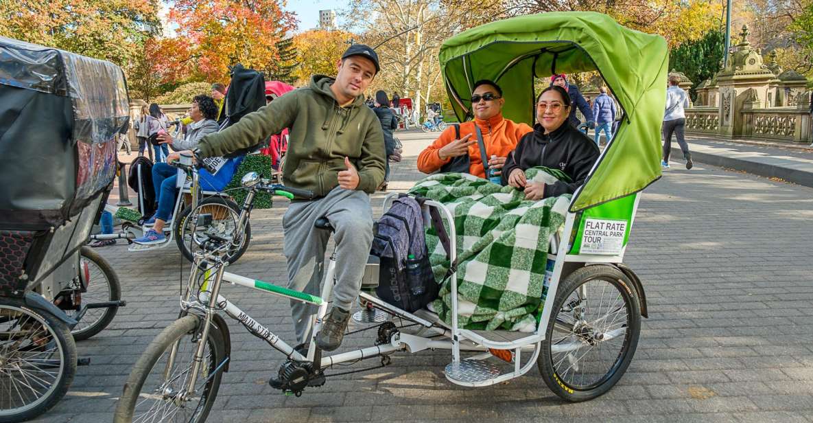 NYC: Central Park Guided Pedicab Tour - Meeting up and riding in a private pedicab
