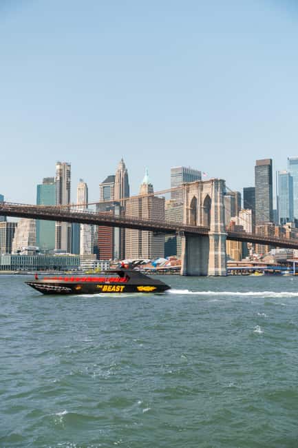 NYC: Circle Line "The Beast" Midtown/Downtown Speedboat Ride - The route: One World Trade Center to the Statue of Liberty photo stop