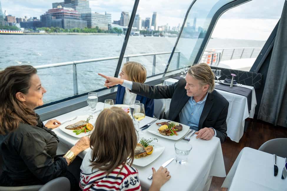 NYC: City Cruises Luxury Brunch, Lunch or Dinner Cruise - The route: how each landmark moment plays out from the harbor