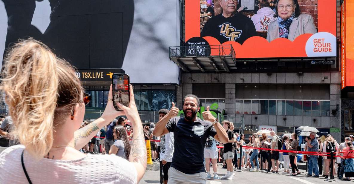 NYC: See Yourself on a Times Square Billboard for 24 Hours - Watching It in Person and Online: Getting the Surprise for More People