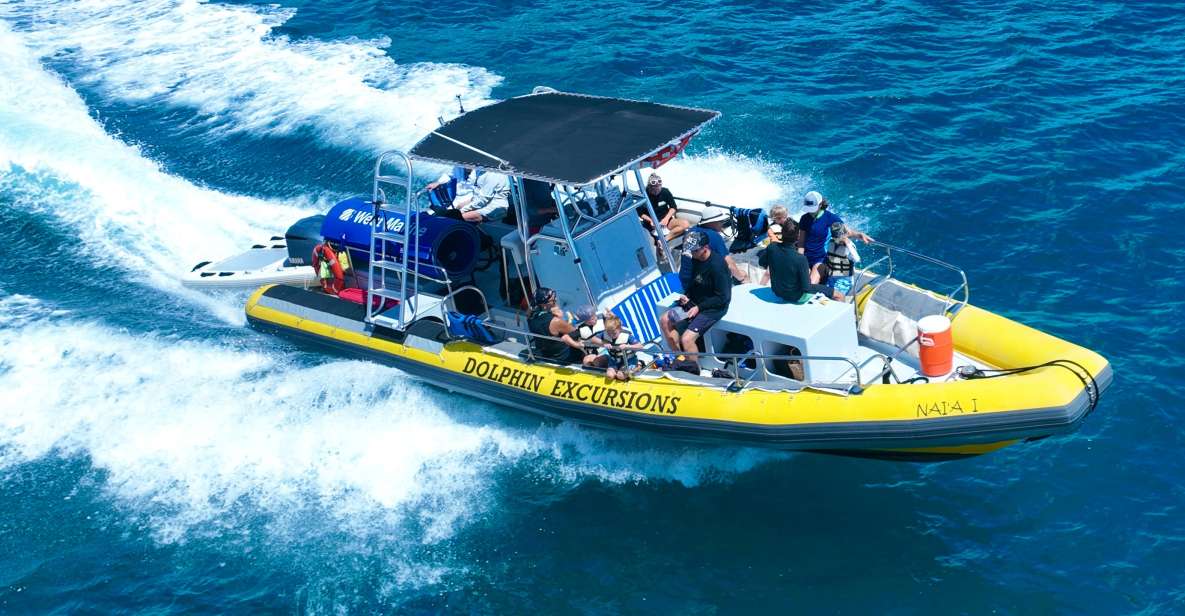 Oahu: Dolphin Swim and Turtle Snorkel Excursion in Waianae - The 32-foot motorboat day: safety briefing, ocean ride, and spotting strategy